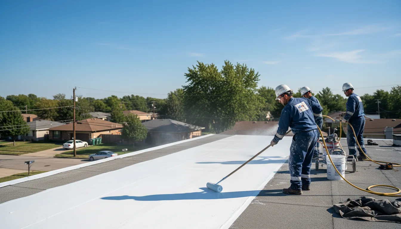 Commercial roof coating in College Station, TX near me